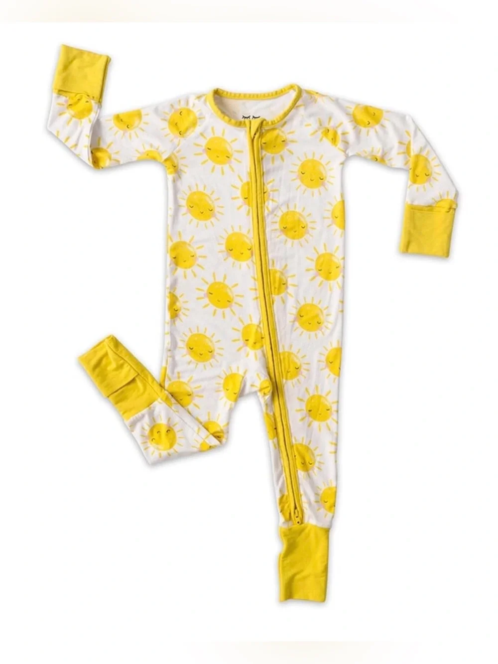 Little Sleepies Sunshine Zippy and matching bow, size Preemie, NWT